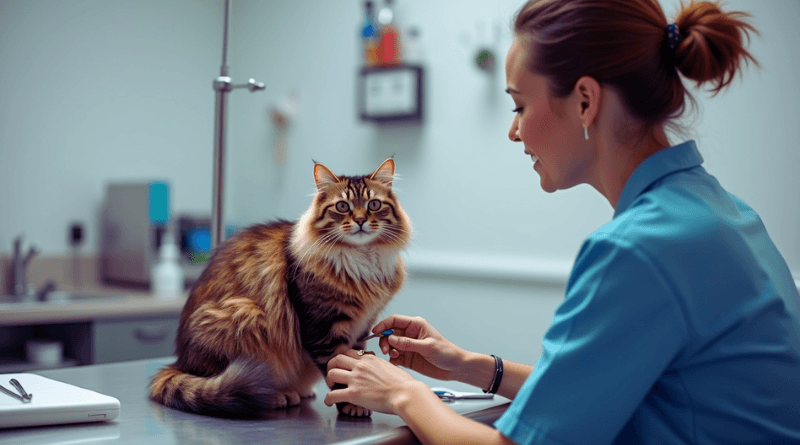 Cat Nail Trimming guide showing safe, step-by-step at-home nail care for relaxed felines.